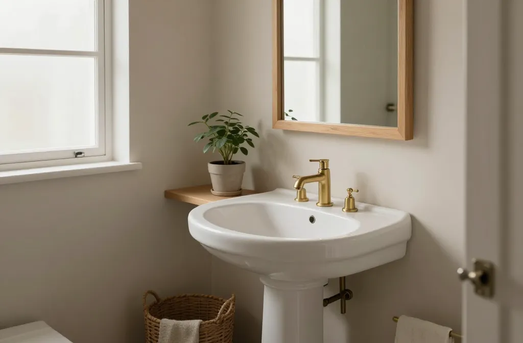 7 Small Bathroom Pedestal Sink Ideas That Wow Small Baths