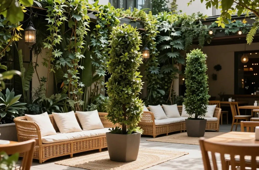 8 Artificial Plant Wall Outdoor Ideas: Fresh Outdoor Greens