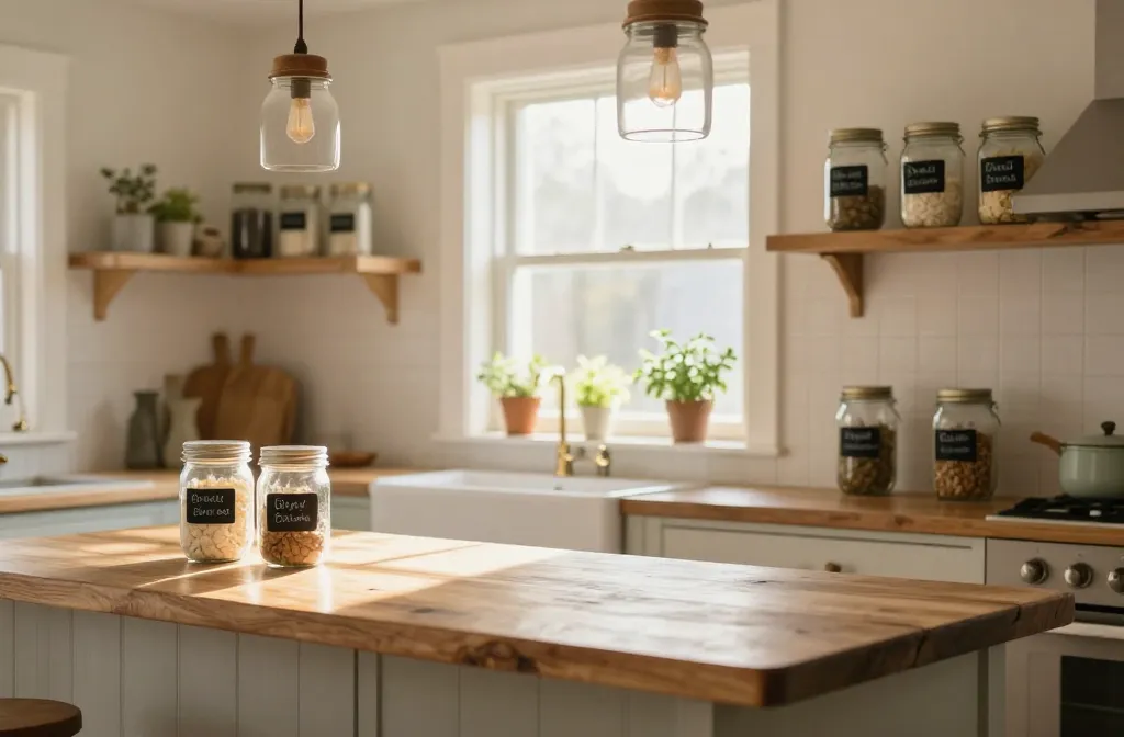 5 Mason Jar Kitchen Decor Ideas: Cozy, Budget-Friendly Magic
