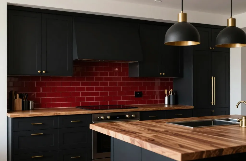 6 Red and Black Kitchen Decor Ideas: Bold and Chic