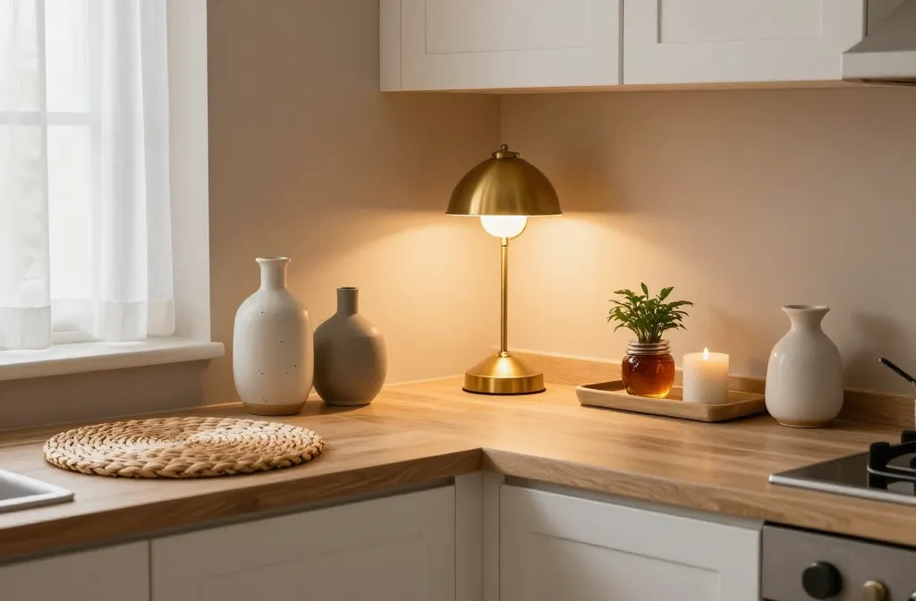 6 Kitchen Counter Decor with Lamp Ideas: Cozy to Brisk Vibes