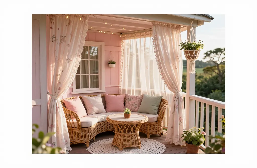 6 Girly Balcony Ideas Apartment: Cozy Chic Balcony Glow