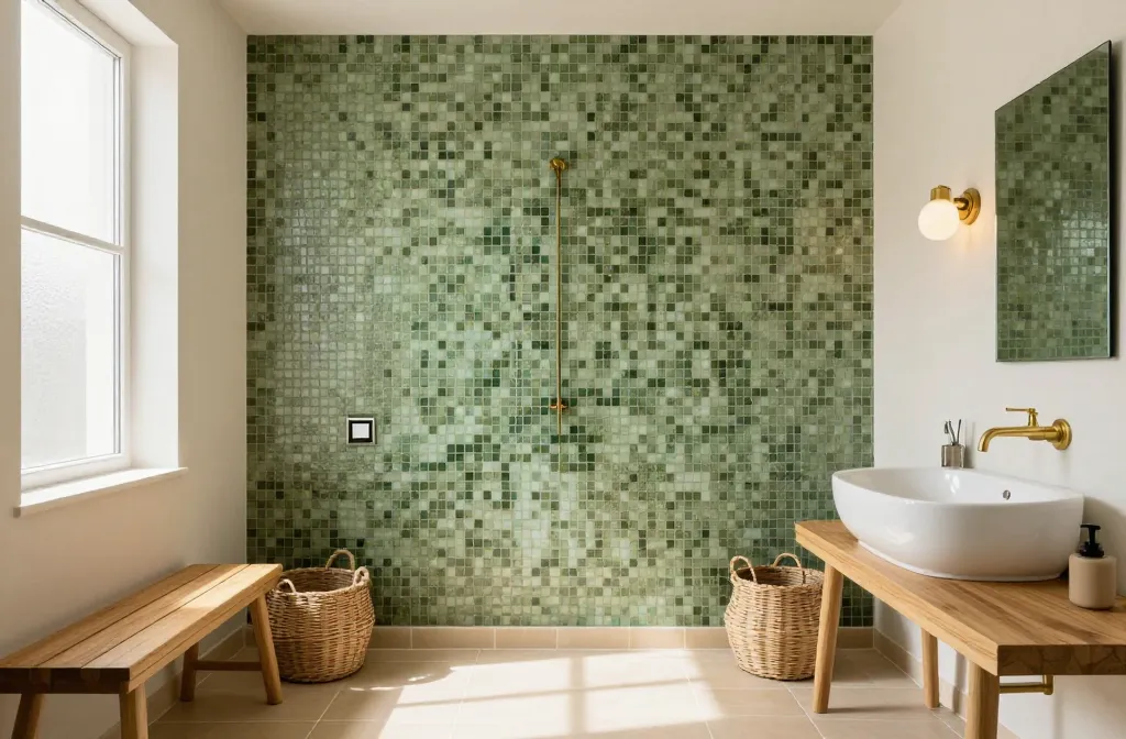 6 Olive Green Bathroom Tiles Ideas for Your Next Makeover