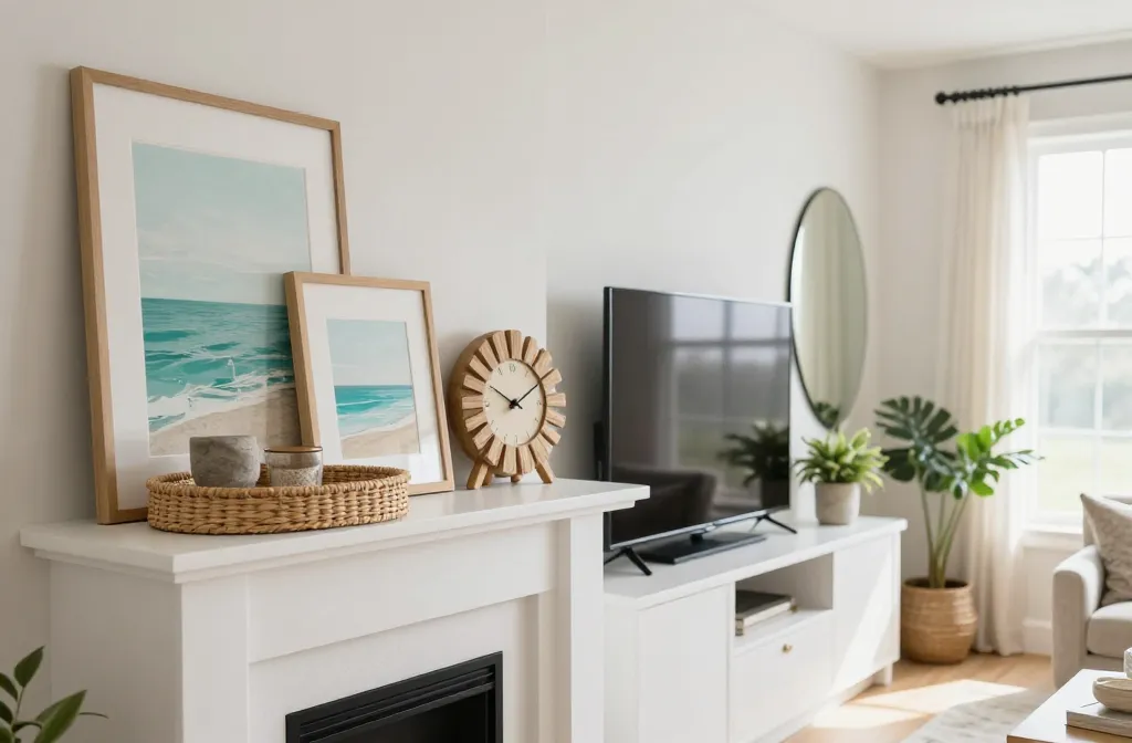 6 Summer Mantle Decor with Tv Ideas: Fresh, Cozy Picks