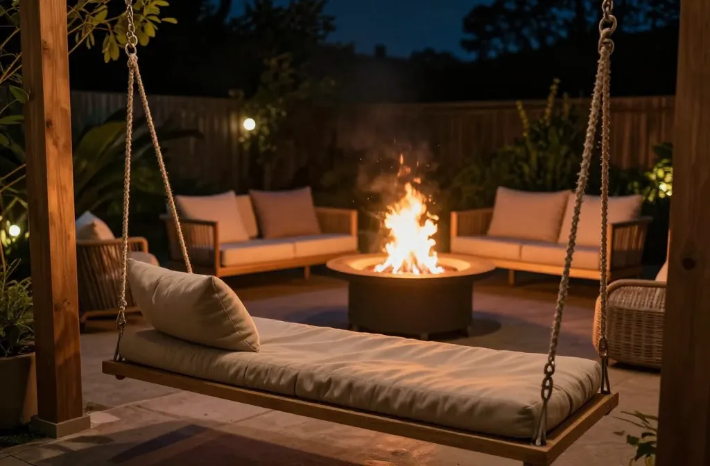 8 Fire Pit Ideas Backyard with Swings That Wow