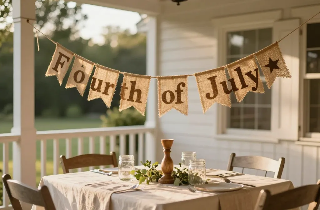 Farmhouse 4th of July Decor: Cozy Backyard Vibes