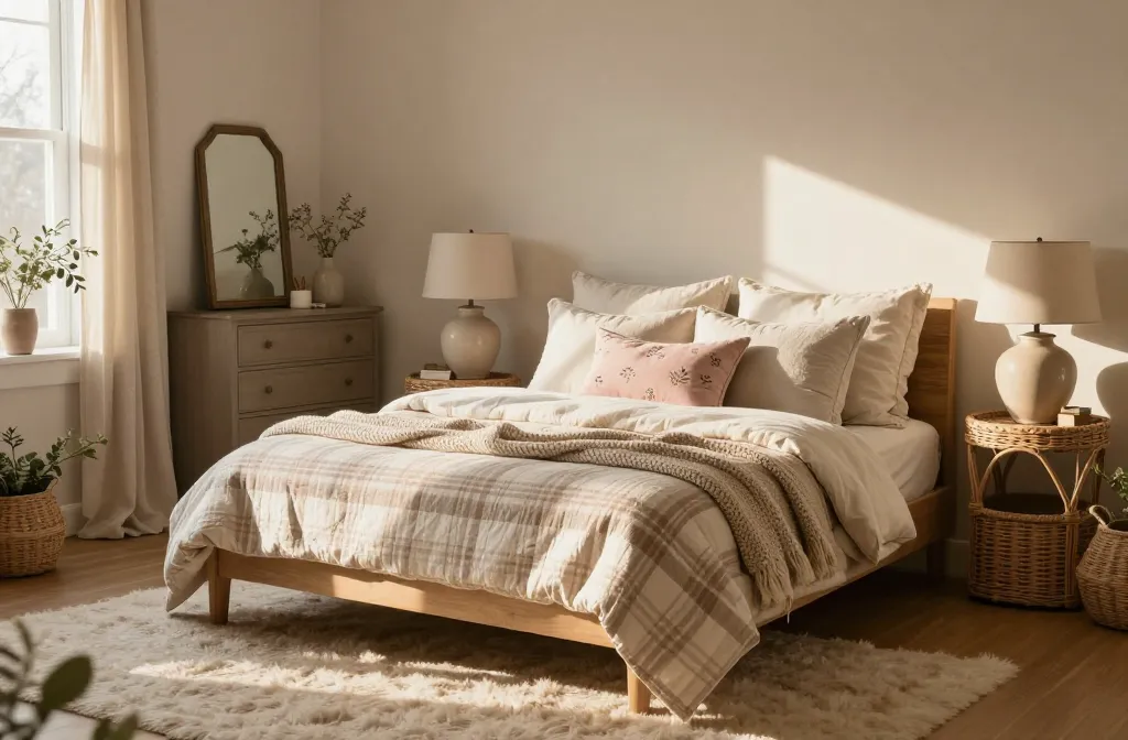 5 Plaid and Floral Bedroom Ideas to Inspire