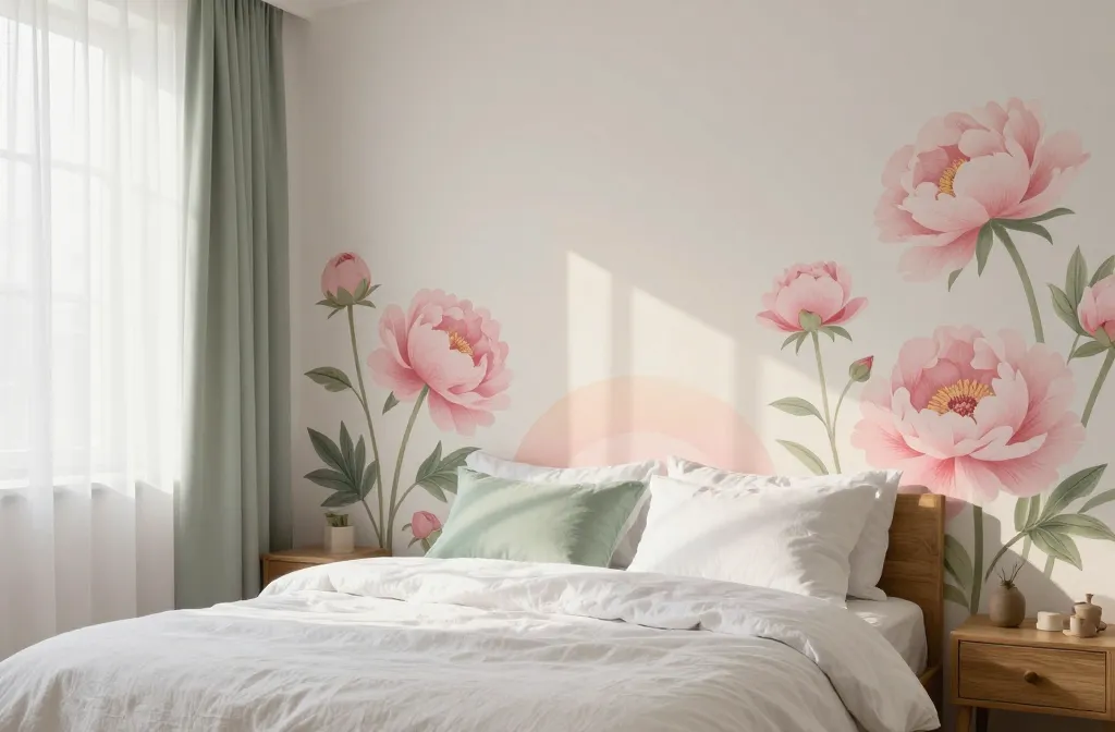 7 Floral Wall Decals for Bedroom Ideas: Dreamy Glow