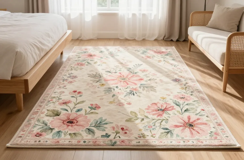 7 Floral Area Rugs Bedroom Ideas to Love at First Step