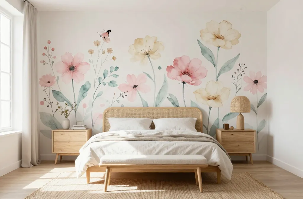 7 Floral Wall Mural Bedroom Ideas: Blooming Dreams