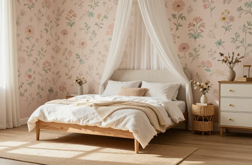 5 Ditsy Floral Wallpaper Bedroom Ideas to Transform Your Space