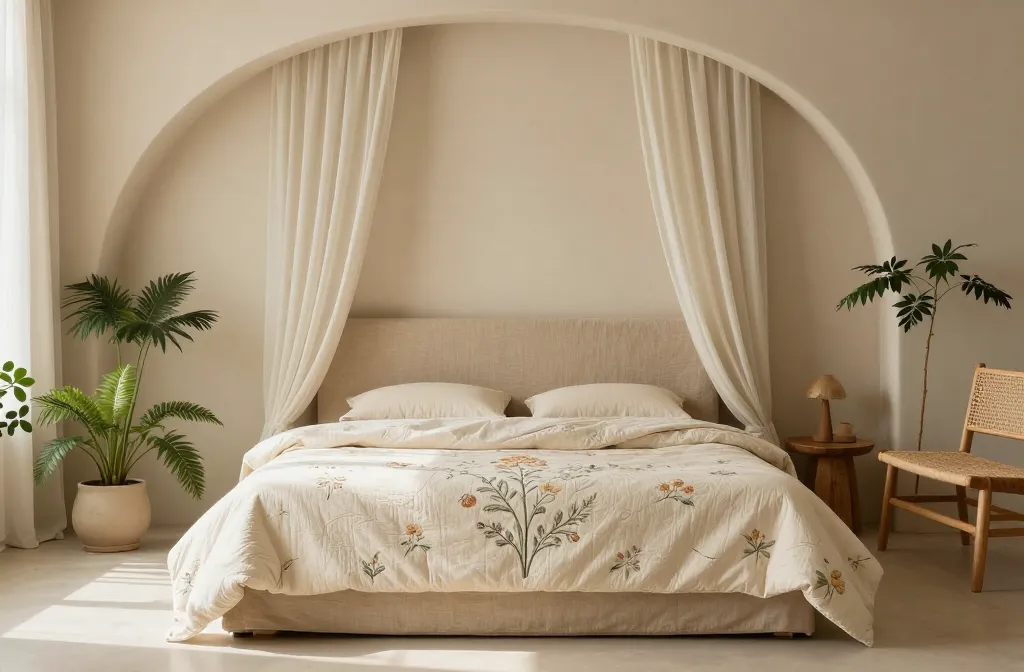6 Neutral Floral Bedroom Ideas for Calm, Chic Sleep