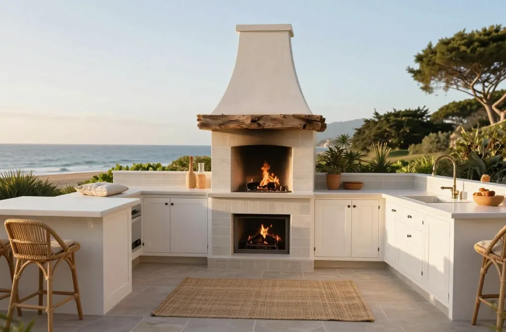 6 Outdoor Kitchen Design with Fireplace Ideas That Wow