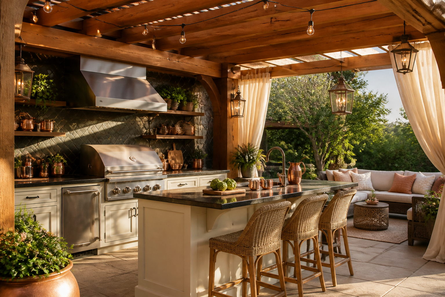 7 Outdoor Kitchen Design Pergola Ideas You’Ll Love