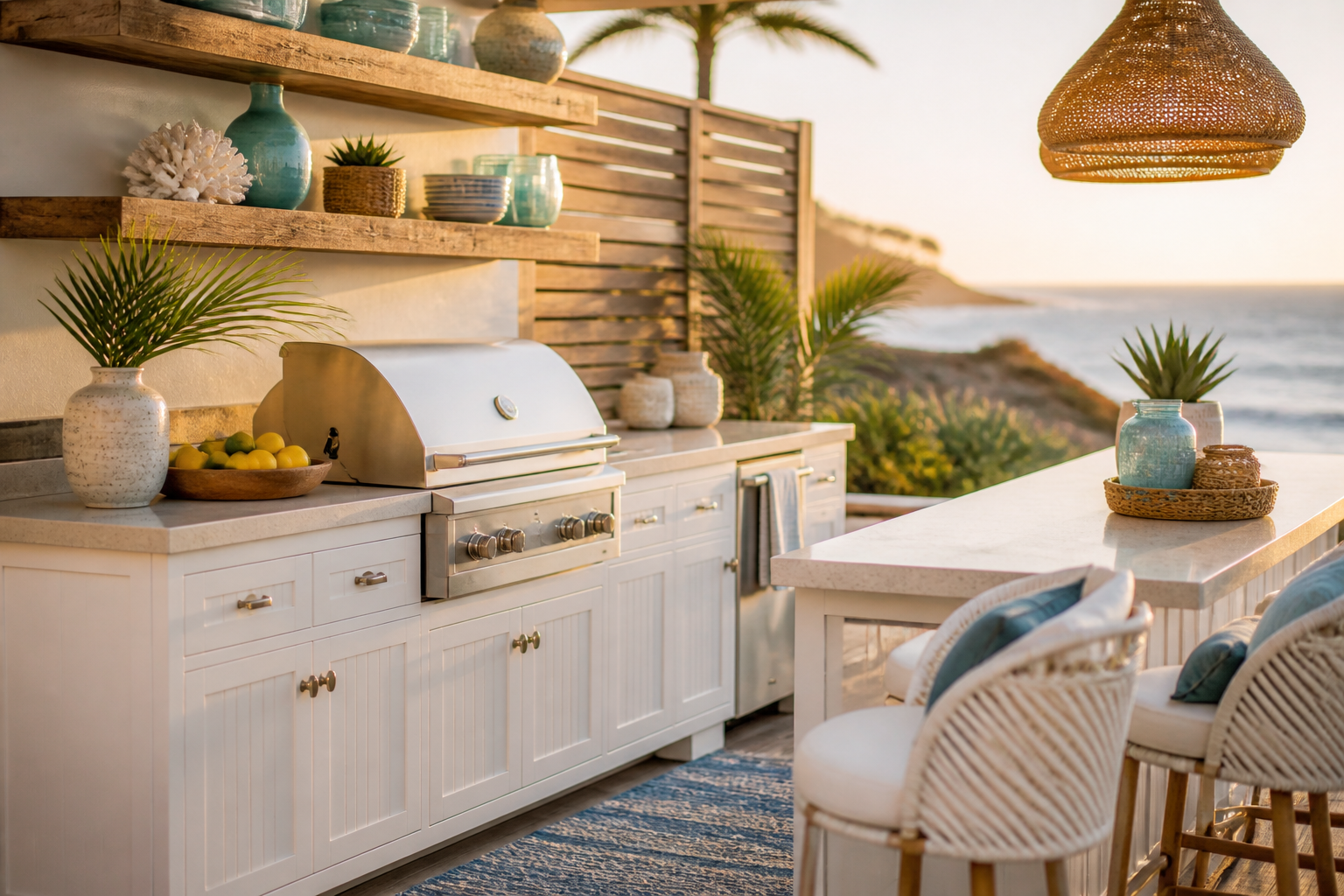 6 Outdoor Kitchen Design Grill Station Ideas for Summer Vibes
