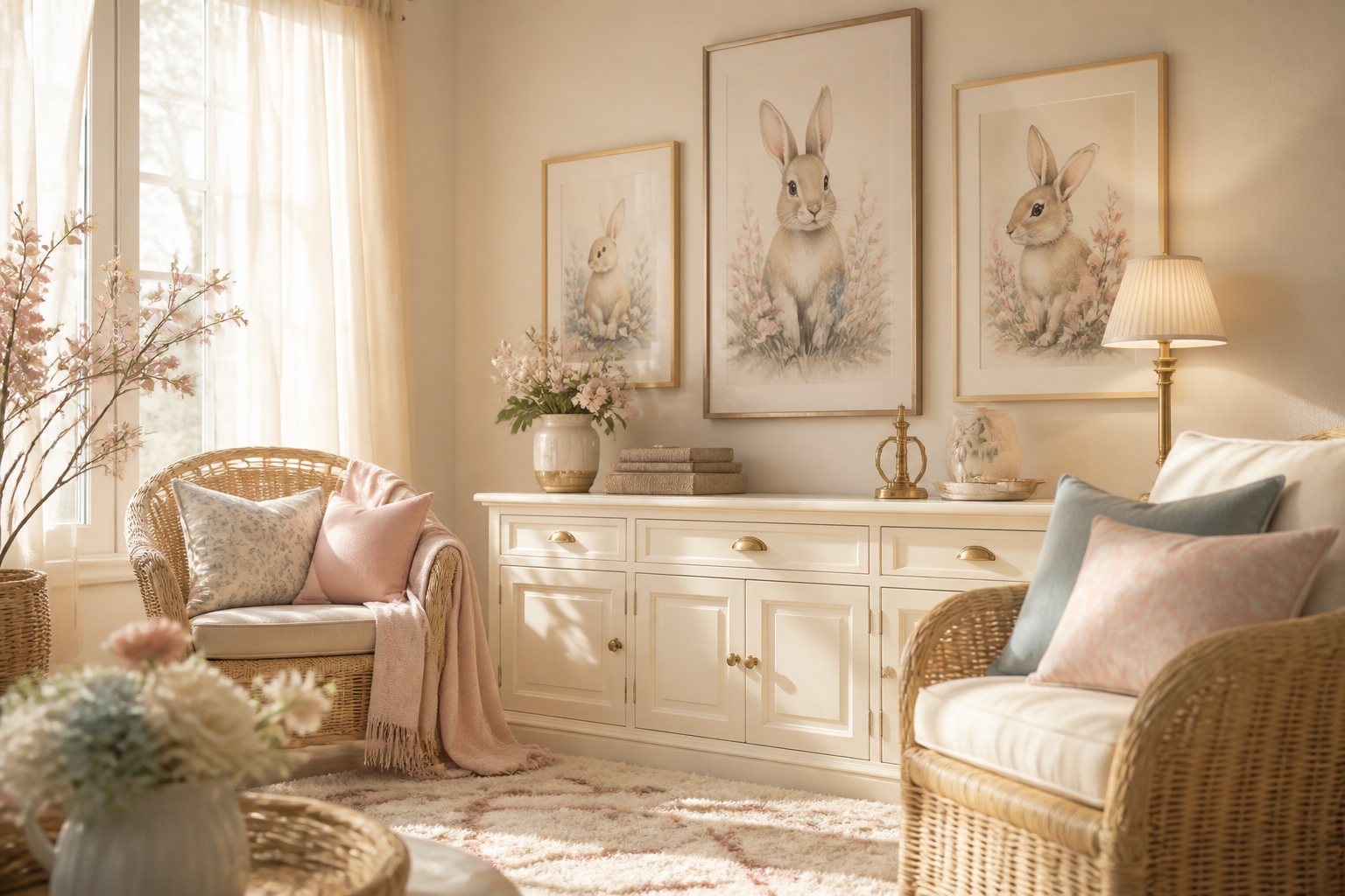 5 Rabbit Wall Art Ideas: Playful Room Makeovers