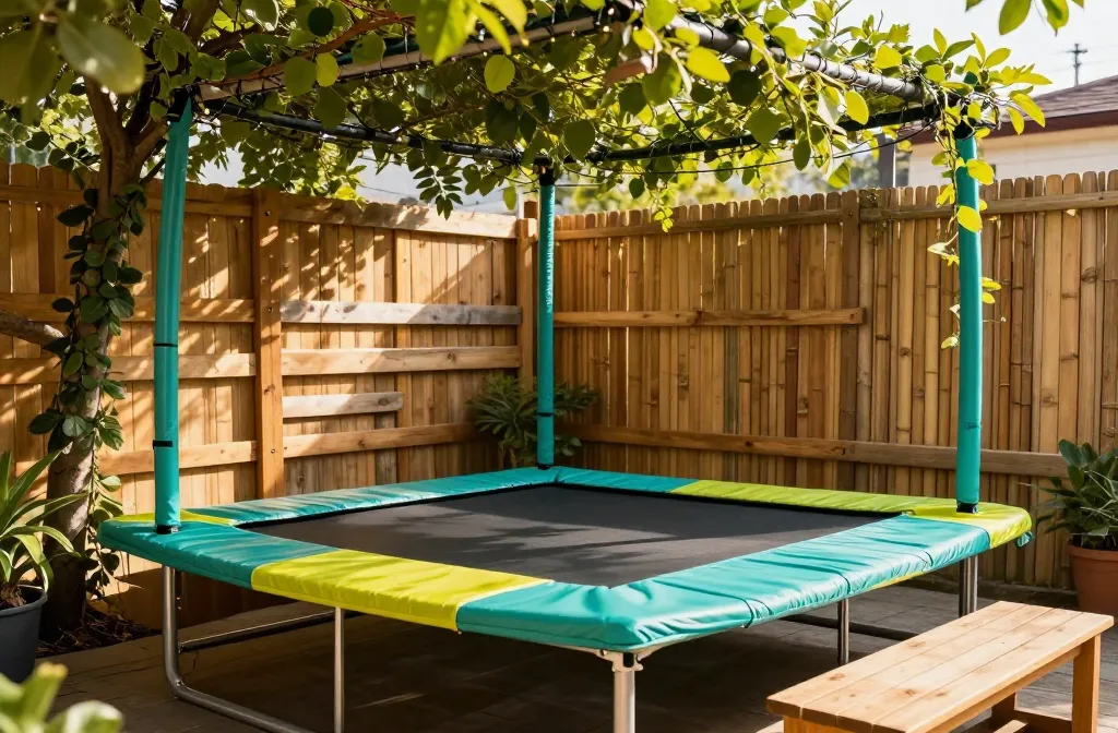 6 Backyard Kids Play Area Trampoline Ideas: Spark Joy