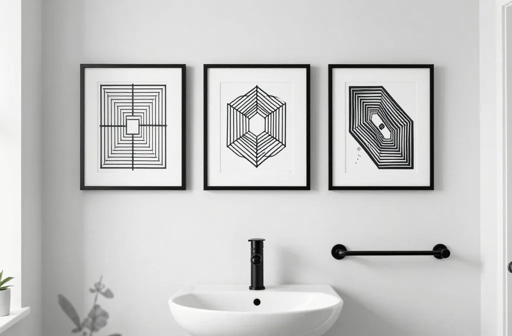 6 Black and White Bathroom Wall Art Ideas You’Ll Love