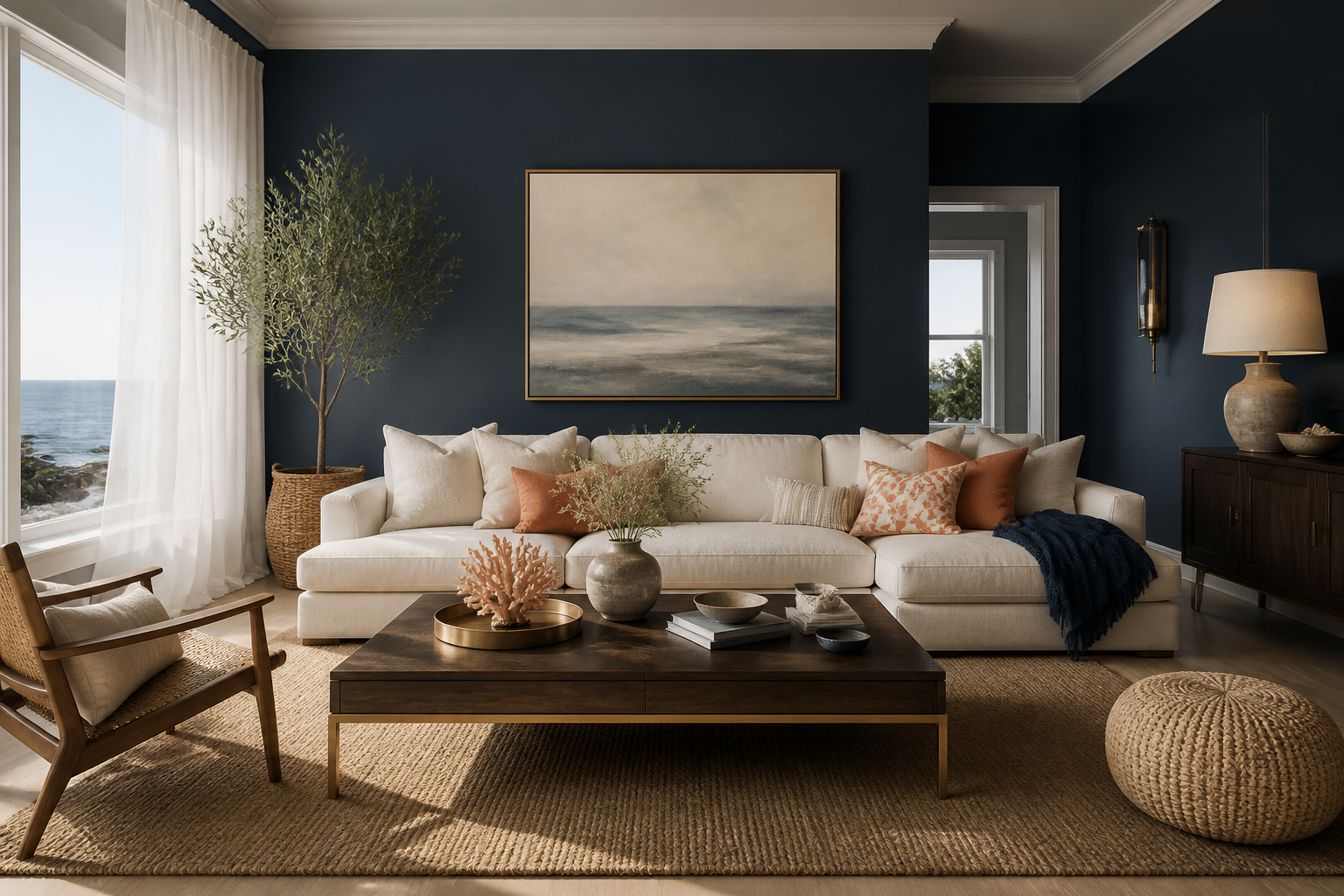 7 Hague Blue Living Room Color Schemes That Wow