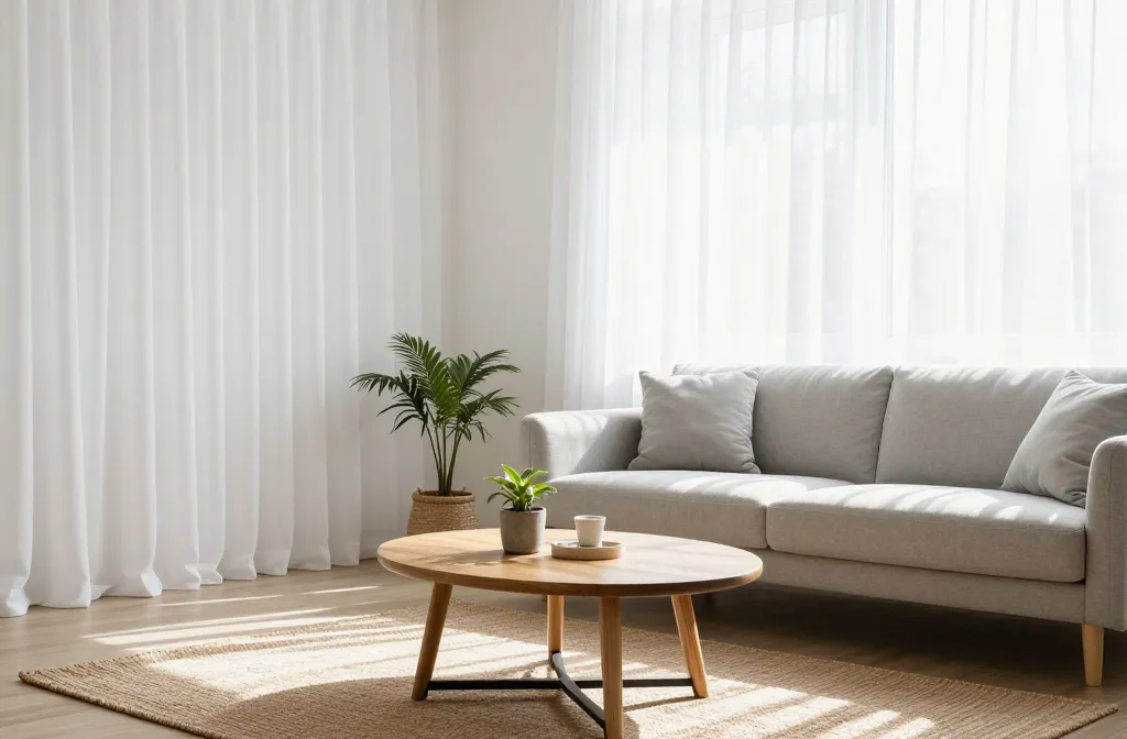 7 White Curtains Living Room Modern Ideas: Fresh, Chic, Cozy