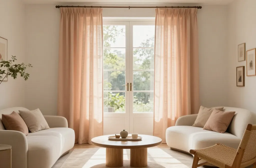 6 Peach Curtains Living Room Ideas You’Ll Love
