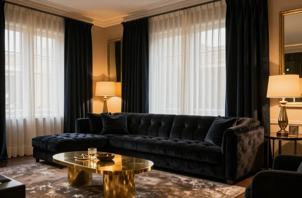 6 Black Sofa Living Room Decor Curtains Ideas to Wow Guests