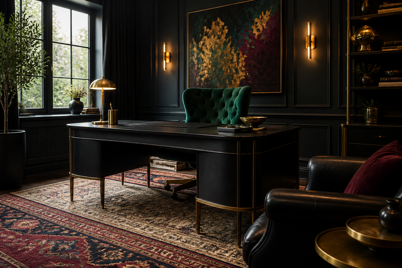 5 Home Office with Black Desk Ideas You’Ll Love