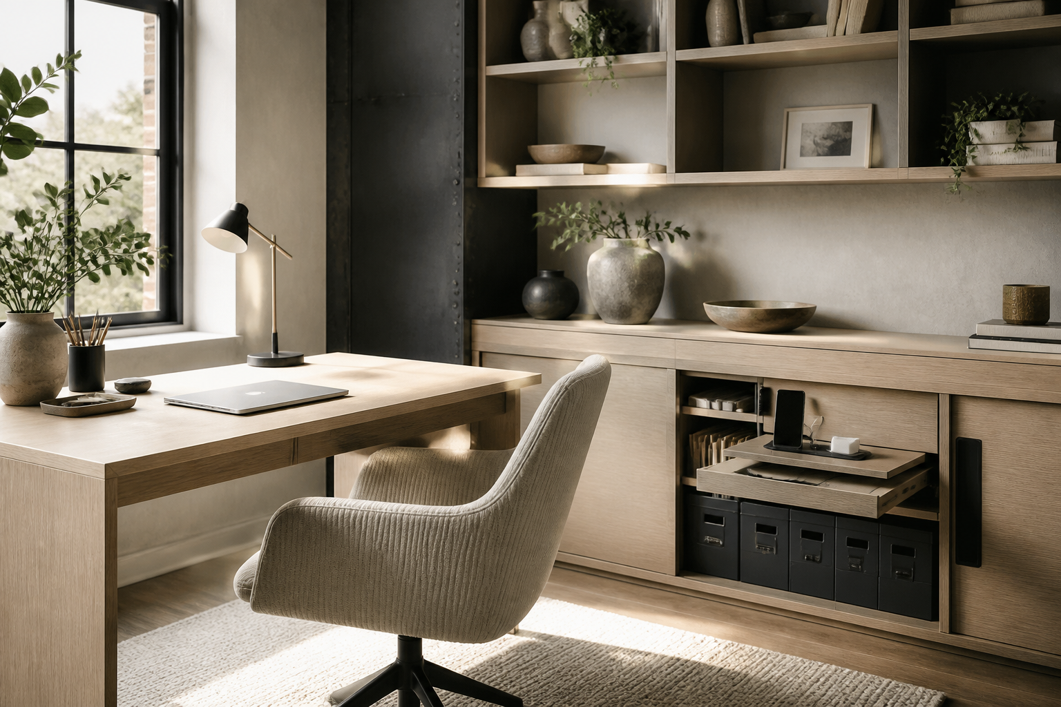 8 Office Desk with Storage Ideas: Sleek + Smart Spaces