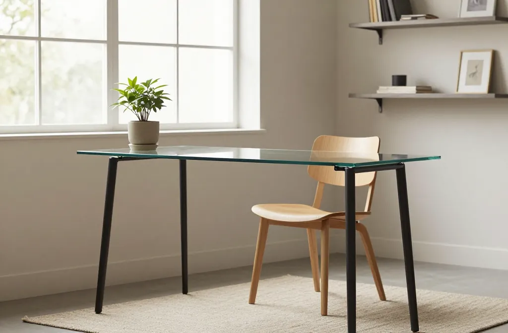 6 Glass Office Table Desk Ideas for a Bright, Productive Space