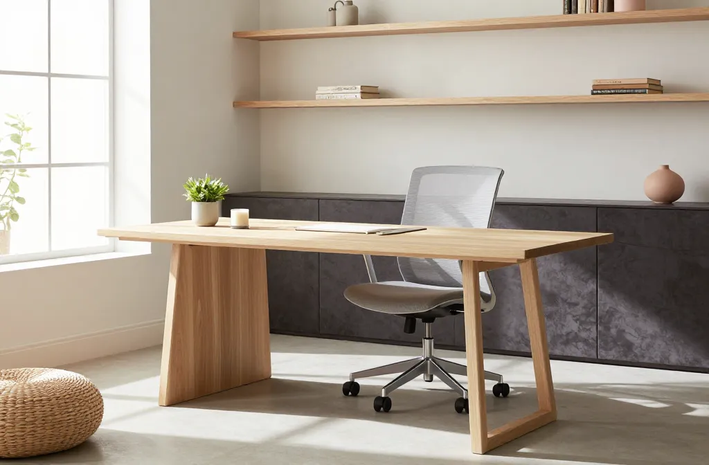 6 Peninsula Desk Office Ideas: Luxe Black Studio