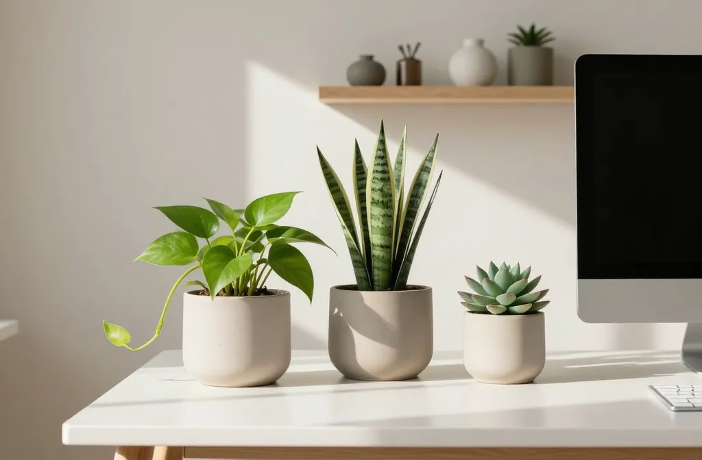 6 Office Desk Plants Ideas That Boost Focus