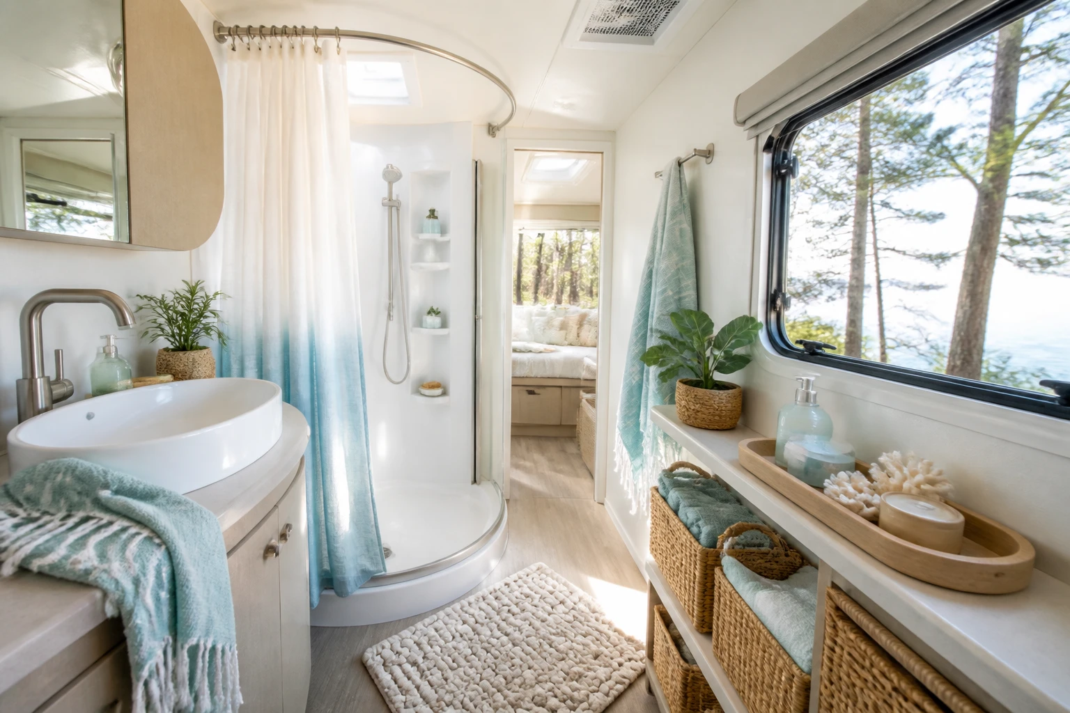 5 Camper Bathroom Decor Ideas That Sparkle on Trails