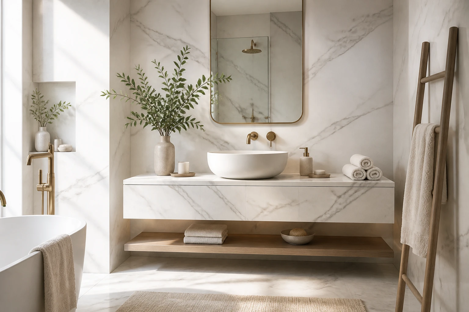 8 White Marble Bathroom Decor Ideas: Chic Edition