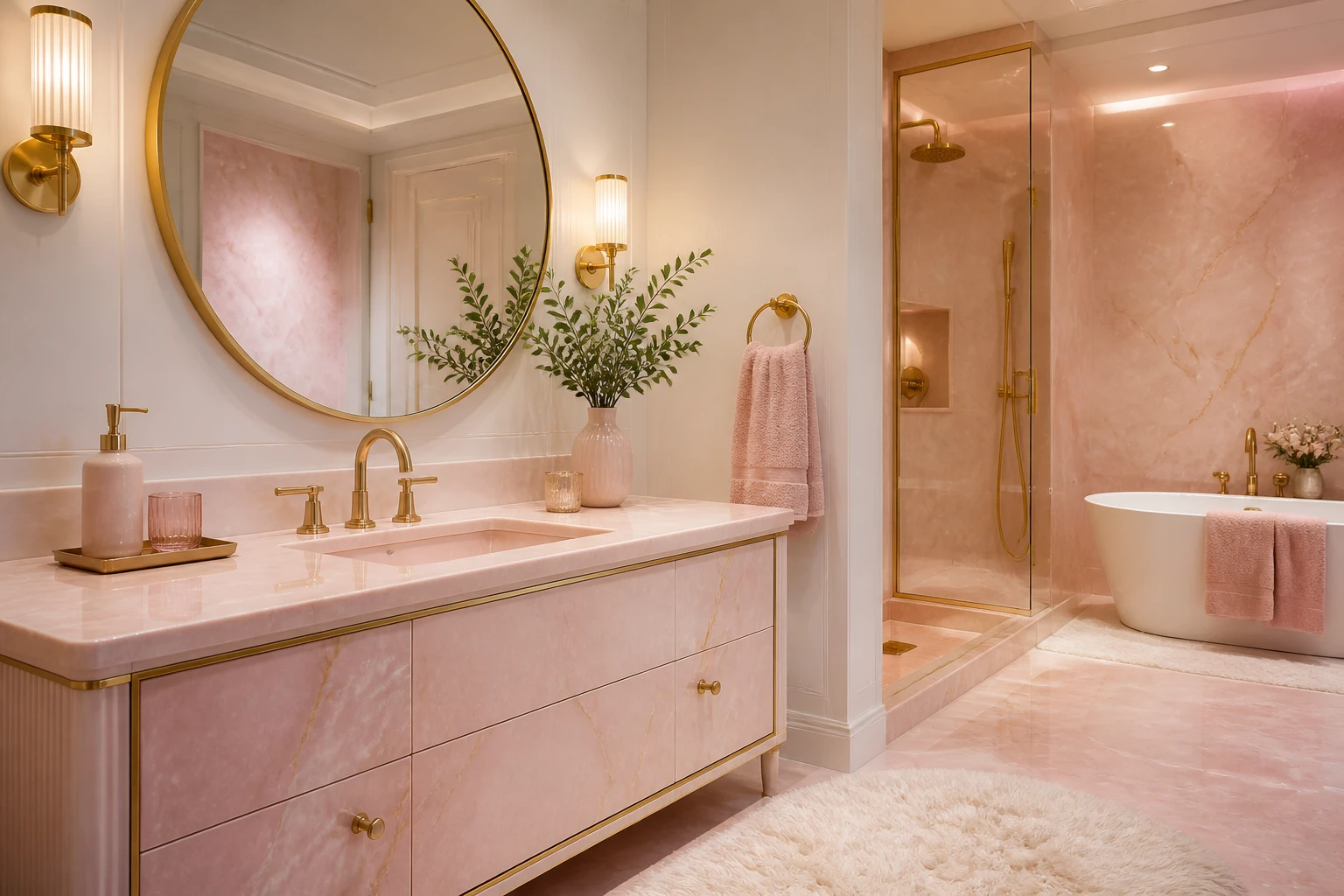 7 Pink and Gold Bathroom Decor Ideas You’Ll Love