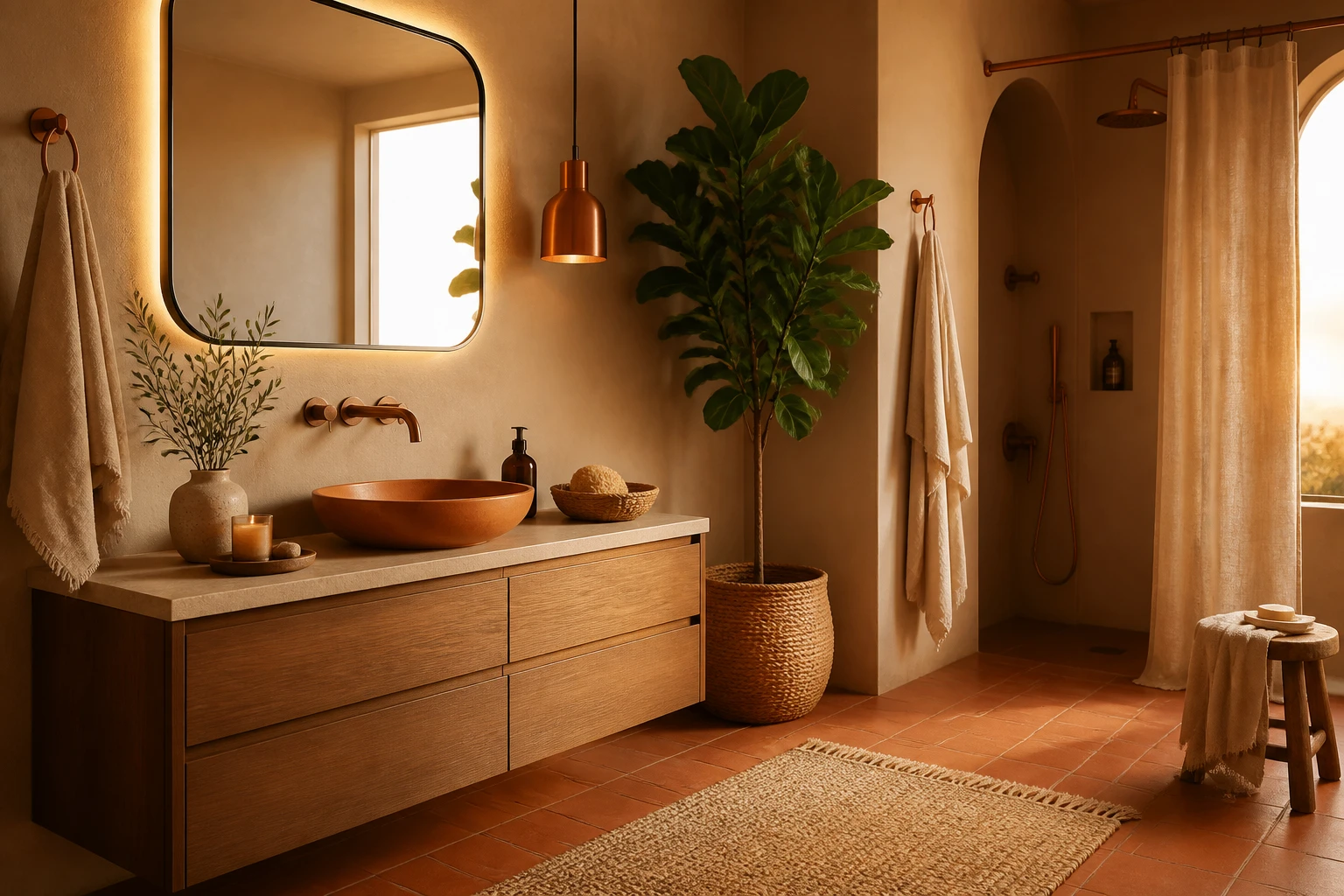 5 Terracotta Bathroom Decor Ideas for You to Try Now