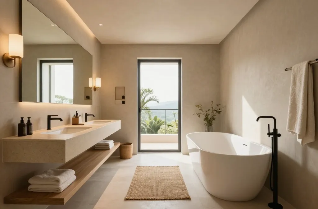 5 Long Bathroom Decor Ideas: Spa-Worthy Long Loft Vibes