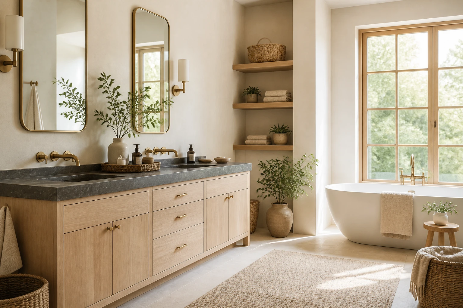 5 Wood Decor Bathroom Ideas: Warm Rustic Retreats