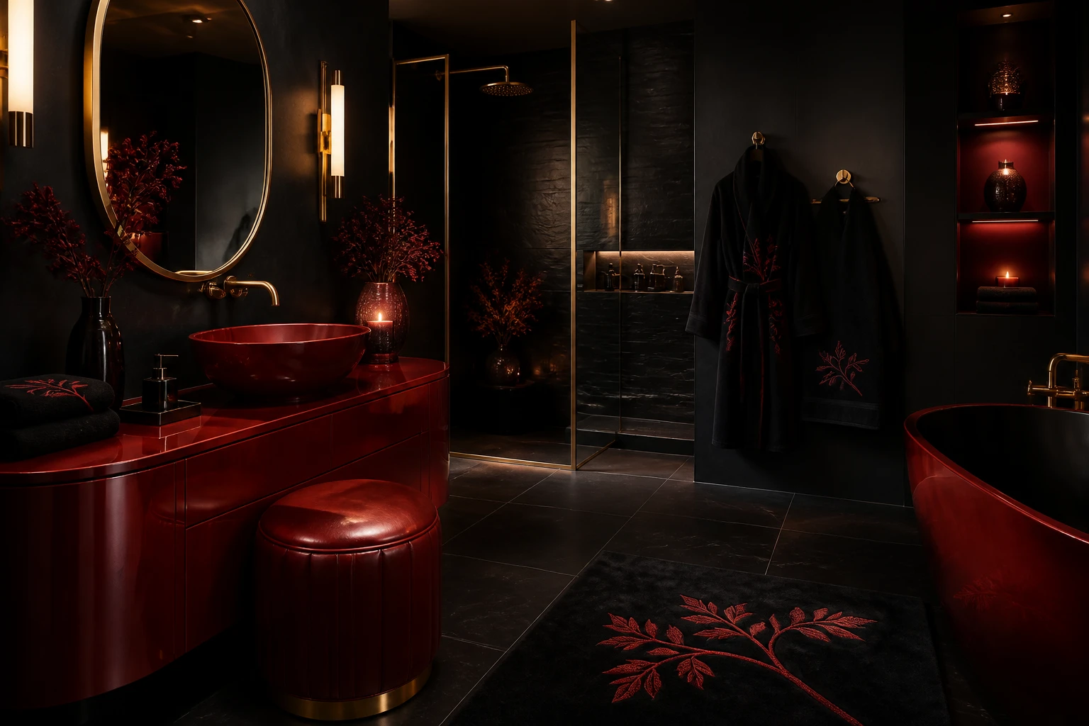 7 Black and Red Bathroom Decor Ideas You’Ll Love