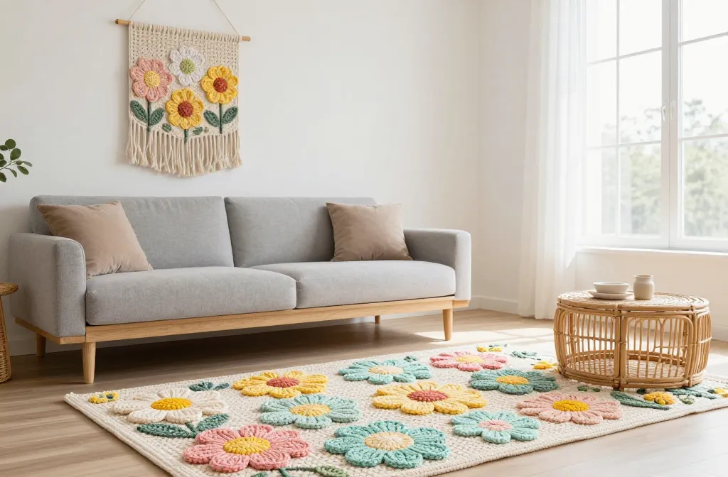 7 Crochet Flower Room Decor Ideas You’Ll Pin Now