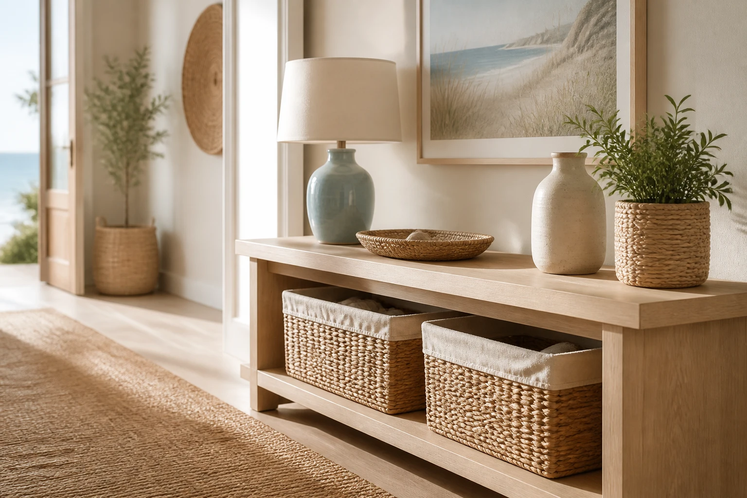 5 Console Table with Baskets Ideas for Wow-Worthy Hallways