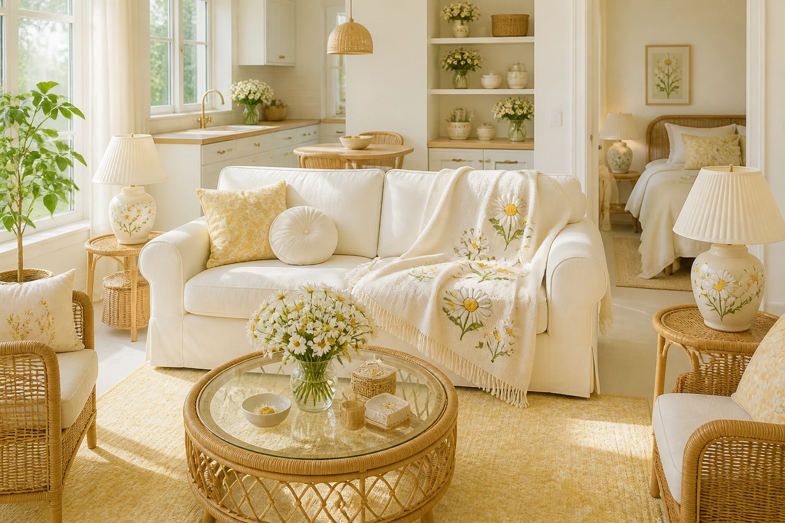 6 Daisy Flower Room Decor Ideas: Sunny Studio Vibes