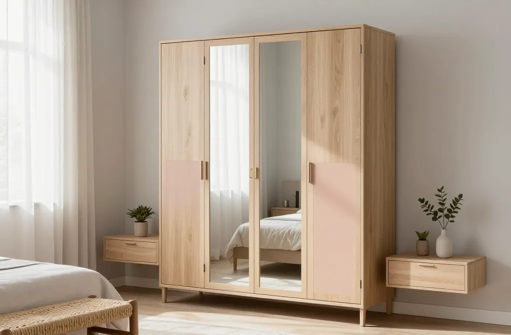8 Bedroom Cupboard Designs with Mirror Ideas: Glam & Glow