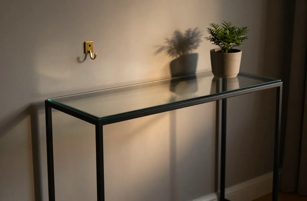 7 Metal and Glass Console Table Ideas: Chic on a Slim Frame