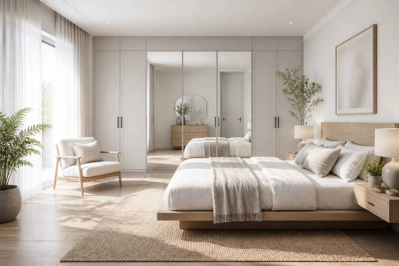 6 Built in Cabinets Bedroom with Mirror Ideas That Wow