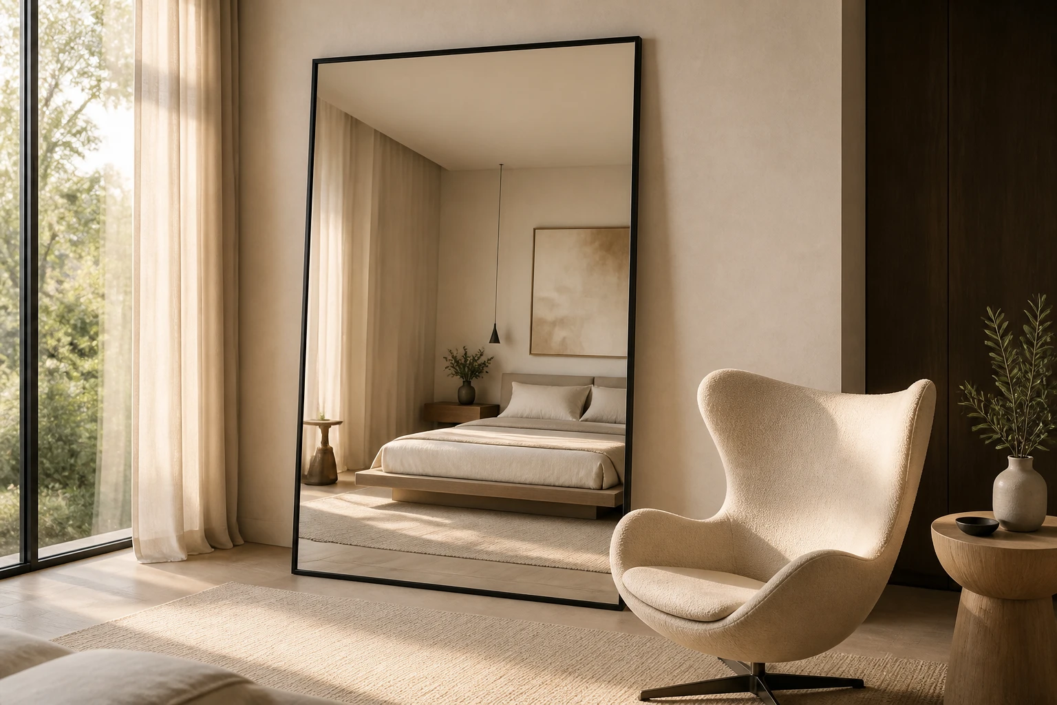 5 Mirror with Chair Bedroom Ideas You’Ll Love