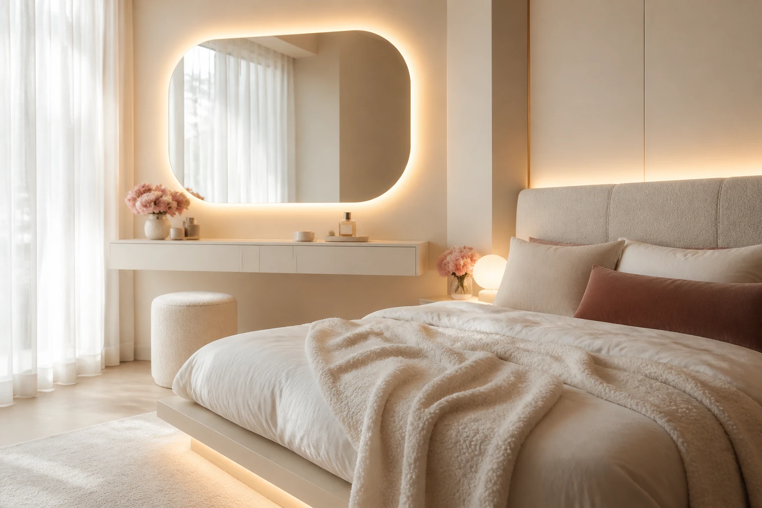 5 Backlit Mirror Bedroom Ideas for Glow-Up Mornings