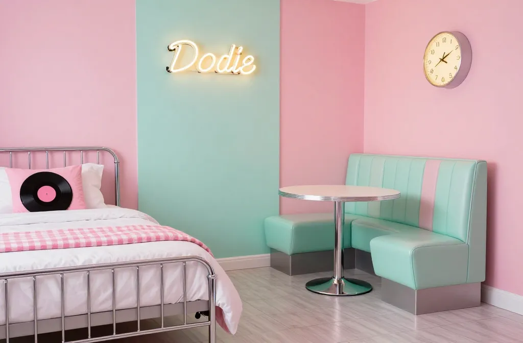 5 1950s Teen Bedroom Ideas: Retro Diner Glam for Teens