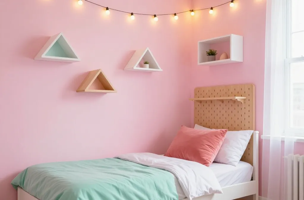 6 Dorm Room Pink and Green Ideas: Bubblegum Chic Boost