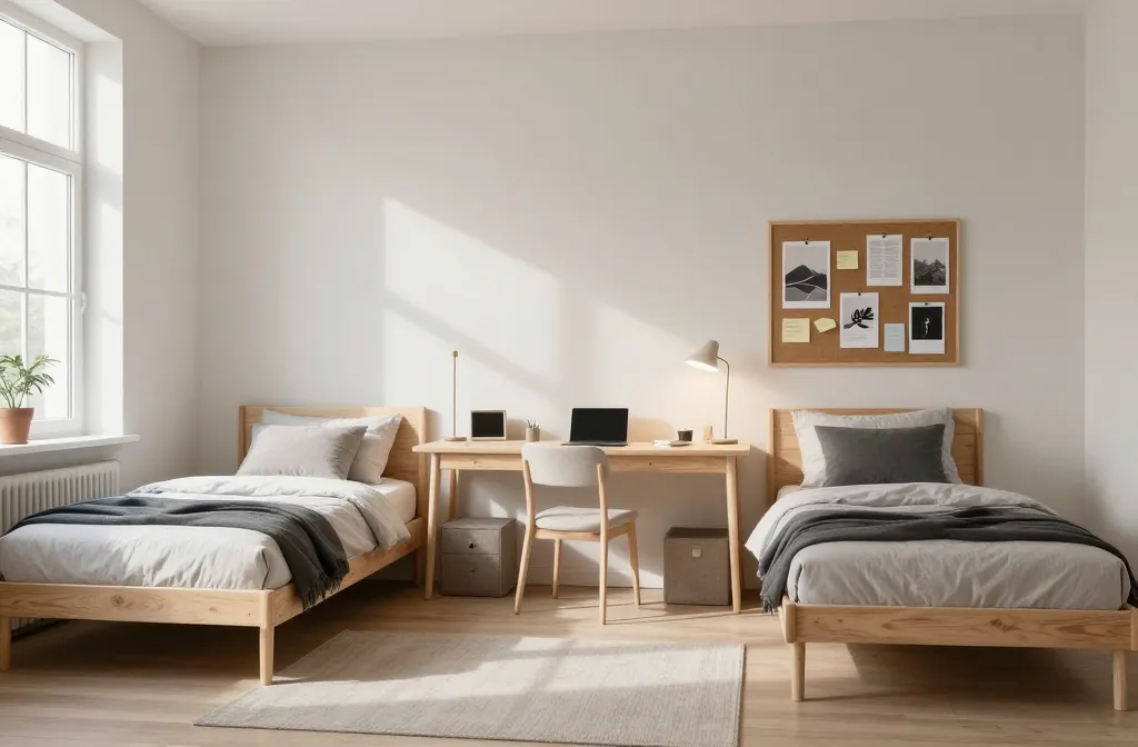 6 Dorm Room for 2 Ideas: Twin-Glow & Moody Fiesta