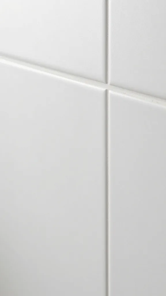 closeup of high‑quality vinyl panel backsplash edge with smooth surface
